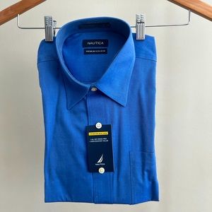 Premium non-iron dress shirt. 100% cotton. 15 1/2 34